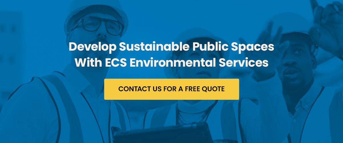 develop sustainable public spaces with ecs environmental services